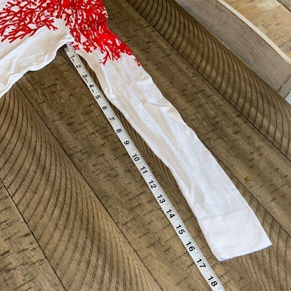 Coral 🪸 Button up Cárdigan in White Hot Coral Red ✈️🌴 Vacation ready! - Picture 15 of 17